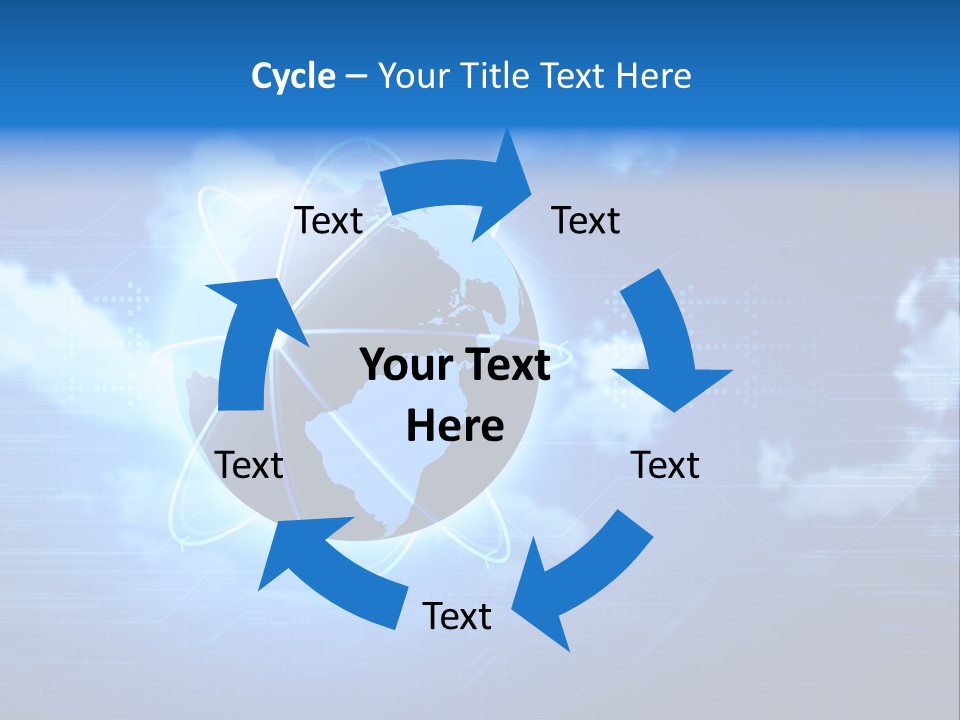 Computer Virtual Information PowerPoint Template