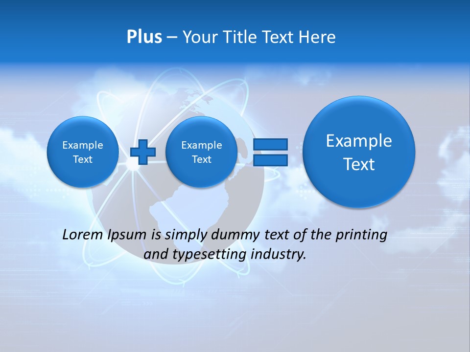 Computer Virtual Information PowerPoint Template