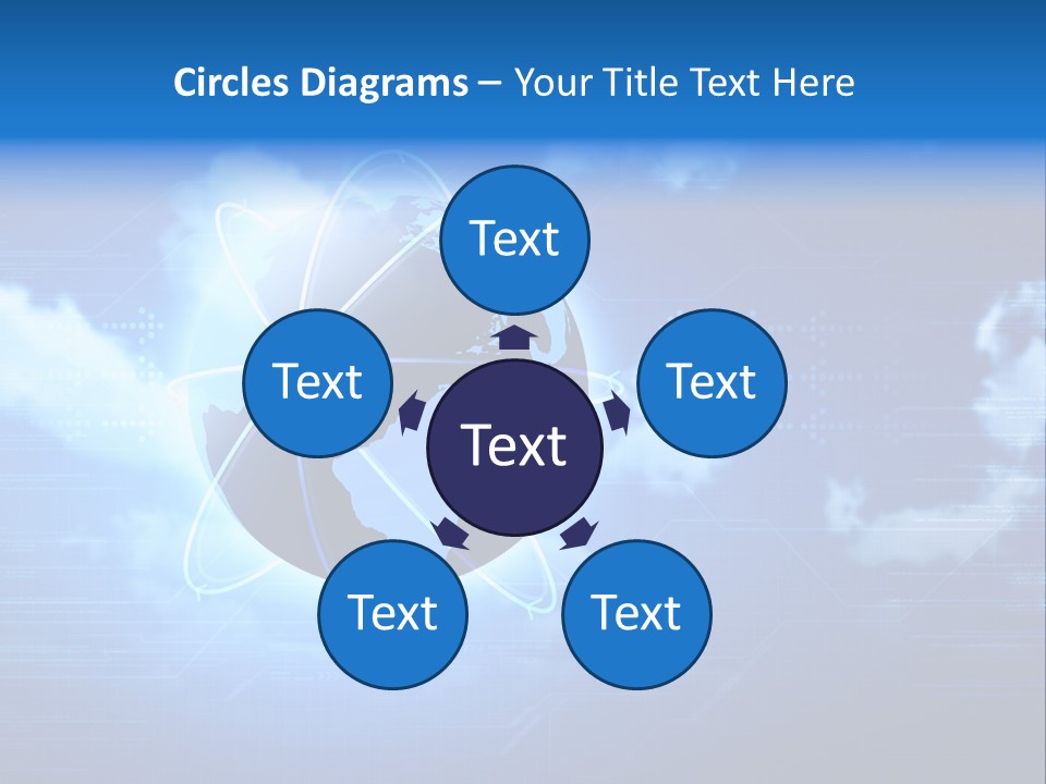 Computer Virtual Information PowerPoint Template