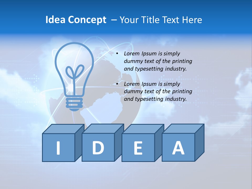 Computer Virtual Information PowerPoint Template