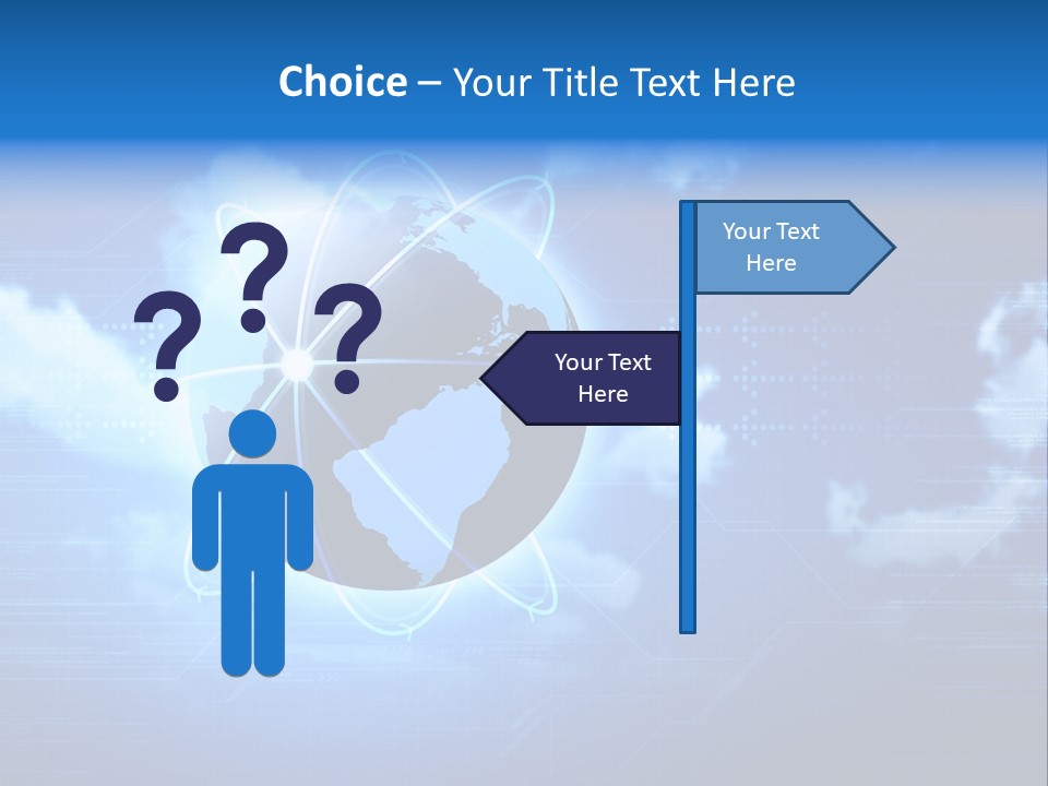Computer Virtual Information PowerPoint Template