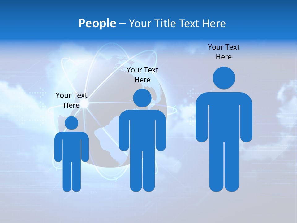 Computer Virtual Information PowerPoint Template