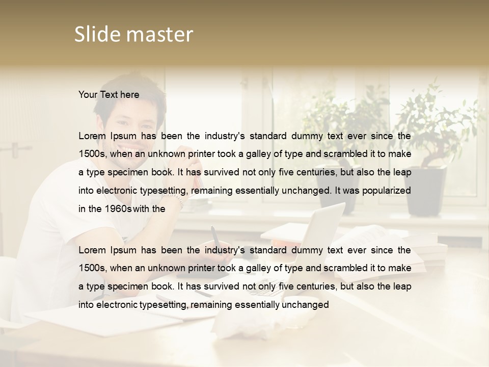 Sophisticated Drink Isolated PowerPoint Template