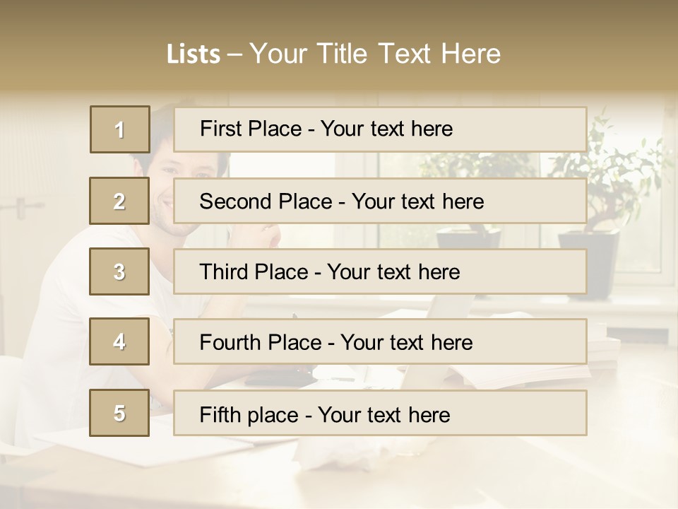 Sophisticated Drink Isolated PowerPoint Template