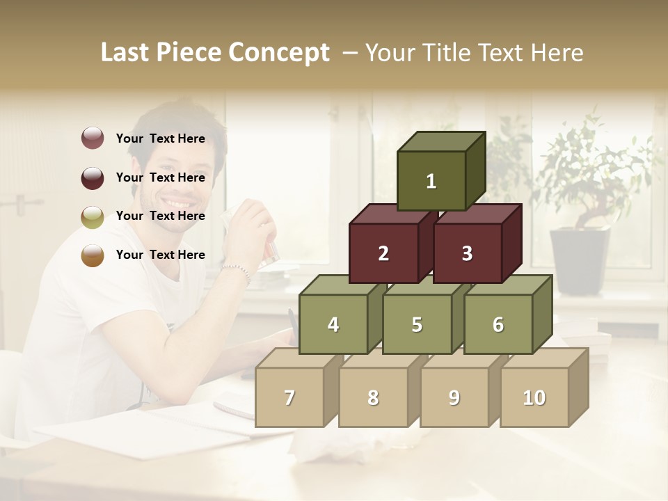 Sophisticated Drink Isolated PowerPoint Template