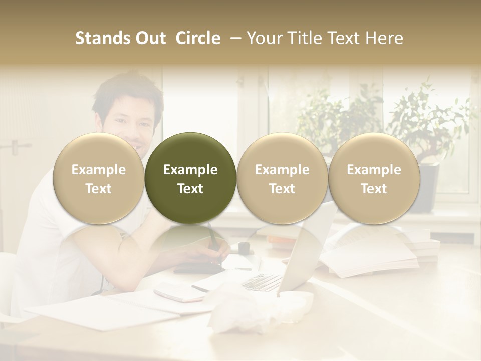 Sophisticated Drink Isolated PowerPoint Template