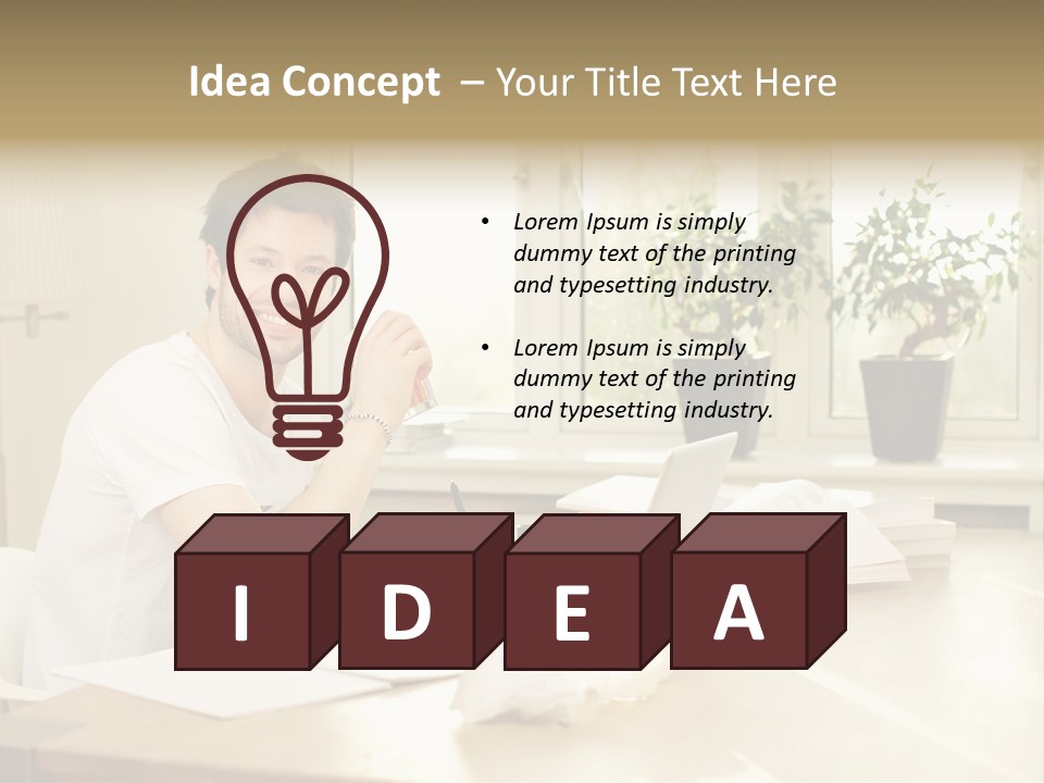 Sophisticated Drink Isolated PowerPoint Template