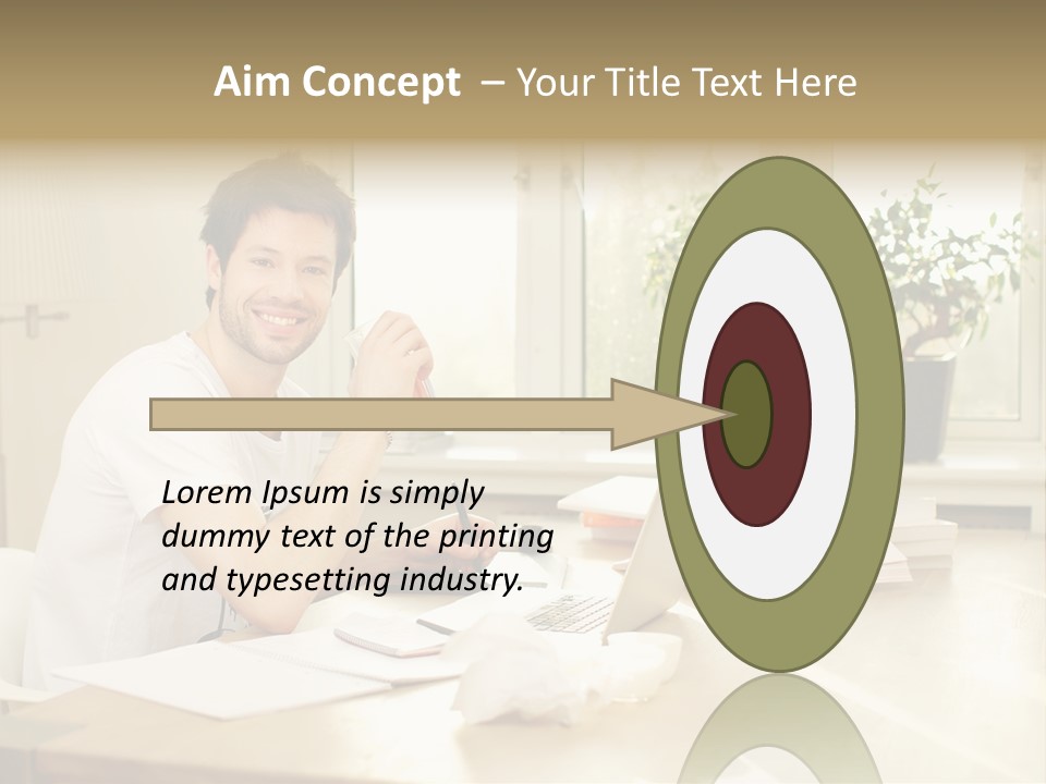 Sophisticated Drink Isolated PowerPoint Template