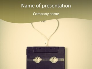 Background Listen Audio PowerPoint Template