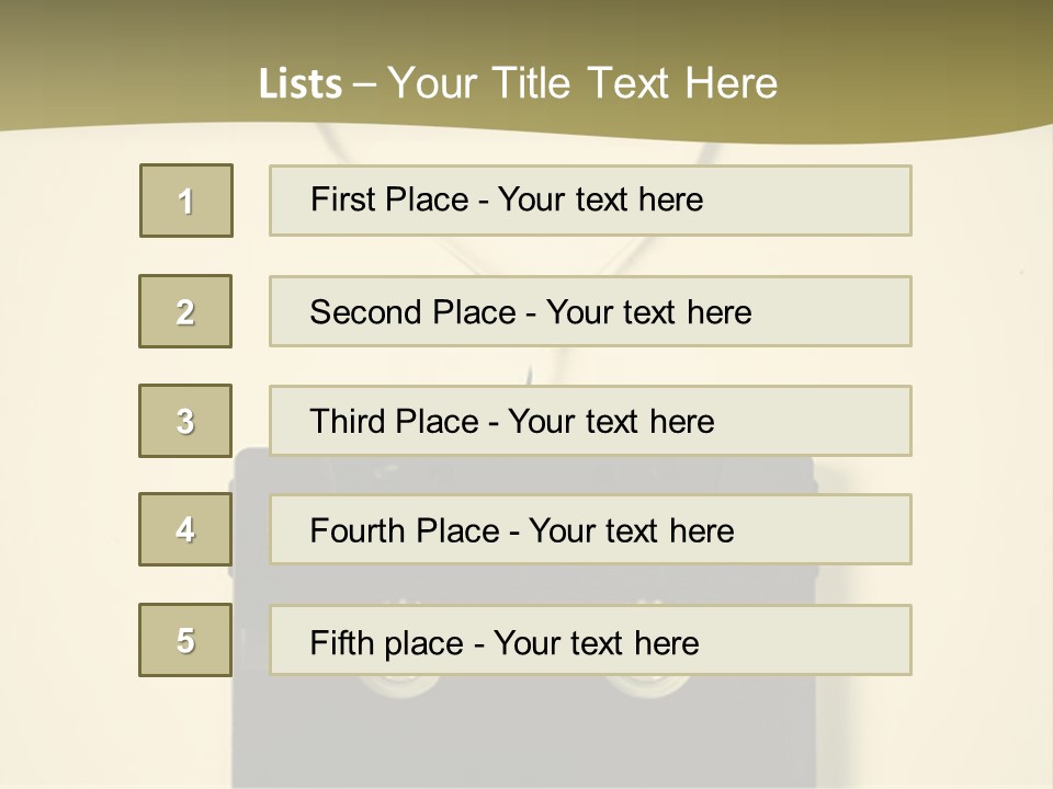 Background Listen Audio PowerPoint Template