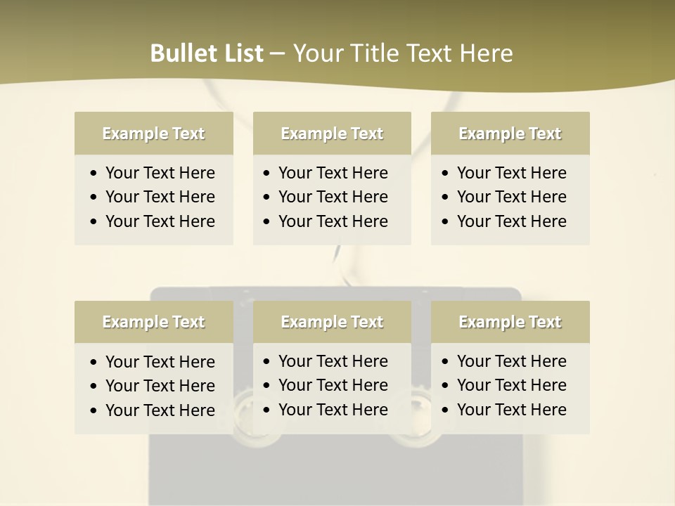 Background Listen Audio PowerPoint Template