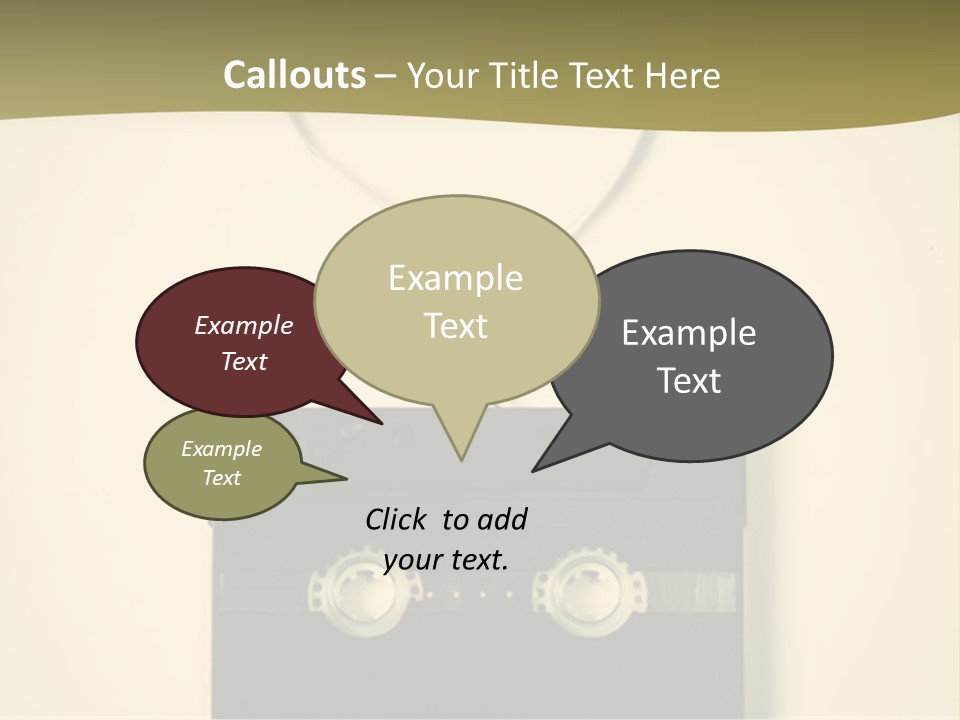 Background Listen Audio PowerPoint Template