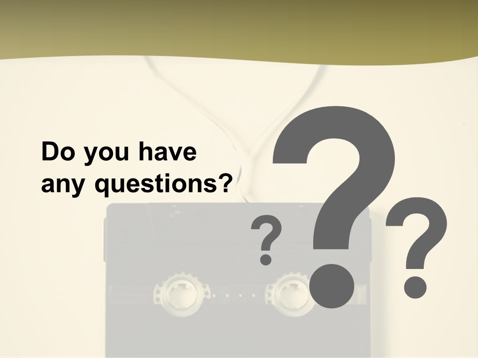 Background Listen Audio PowerPoint Template