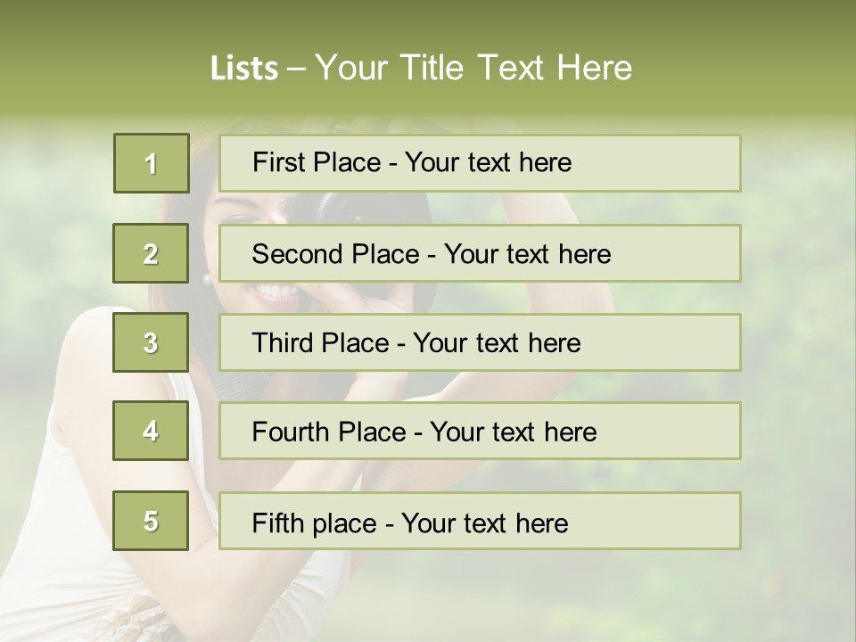 Beautifu Smile Picture PowerPoint Template