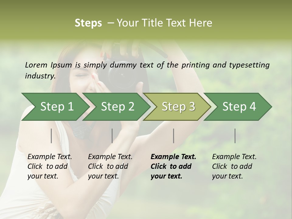 Beautifu Smile Picture PowerPoint Template