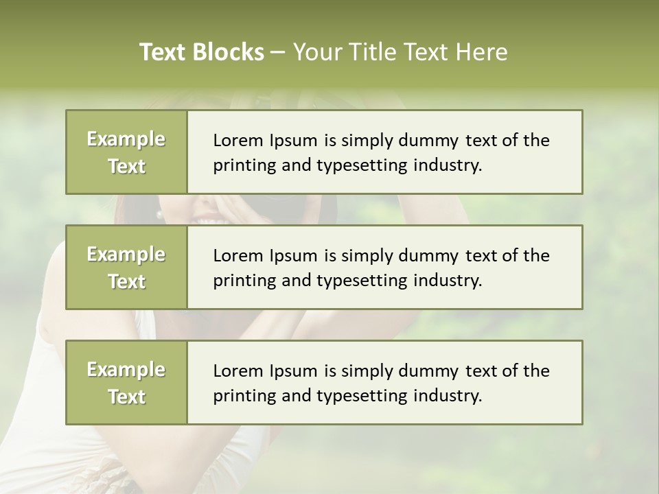 Beautifu Smile Picture PowerPoint Template