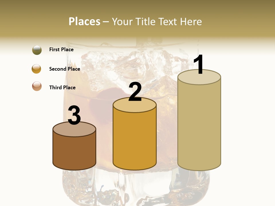 Sophisticated Drink Isolated PowerPoint Template