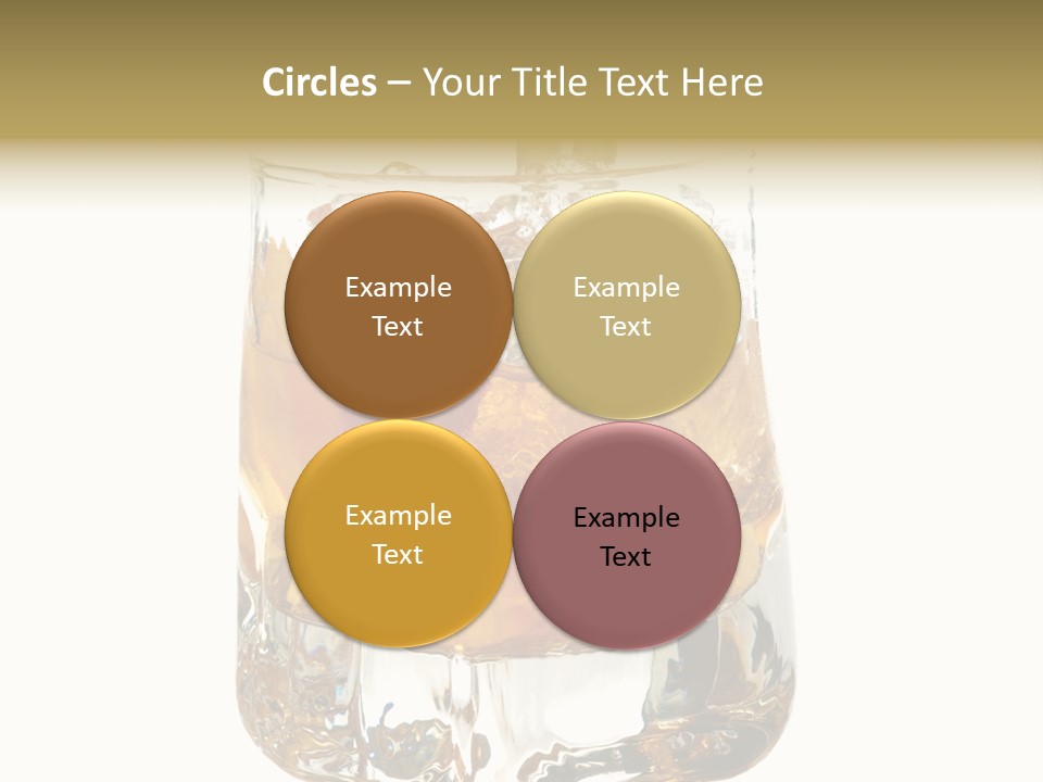 Sophisticated Drink Isolated PowerPoint Template