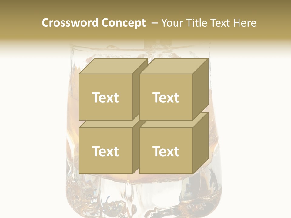 Sophisticated Drink Isolated PowerPoint Template