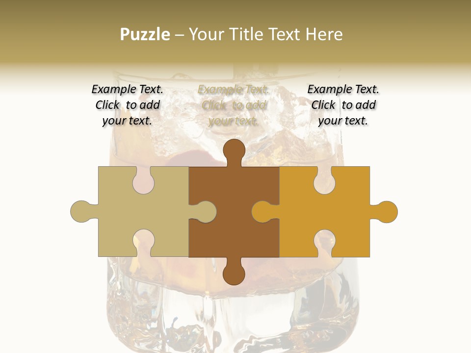 Sophisticated Drink Isolated PowerPoint Template