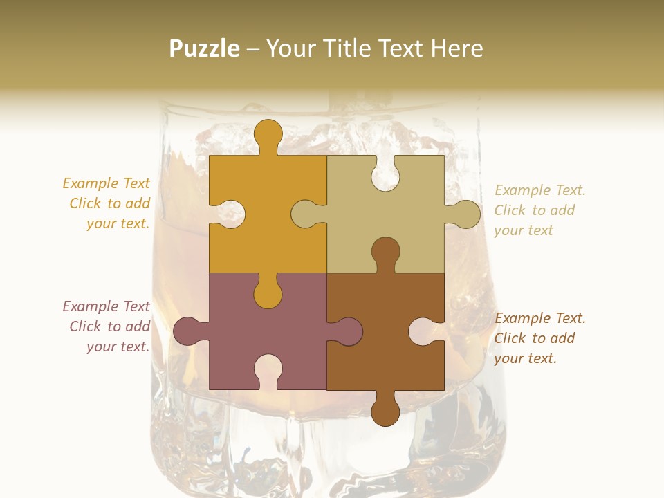 Sophisticated Drink Isolated PowerPoint Template