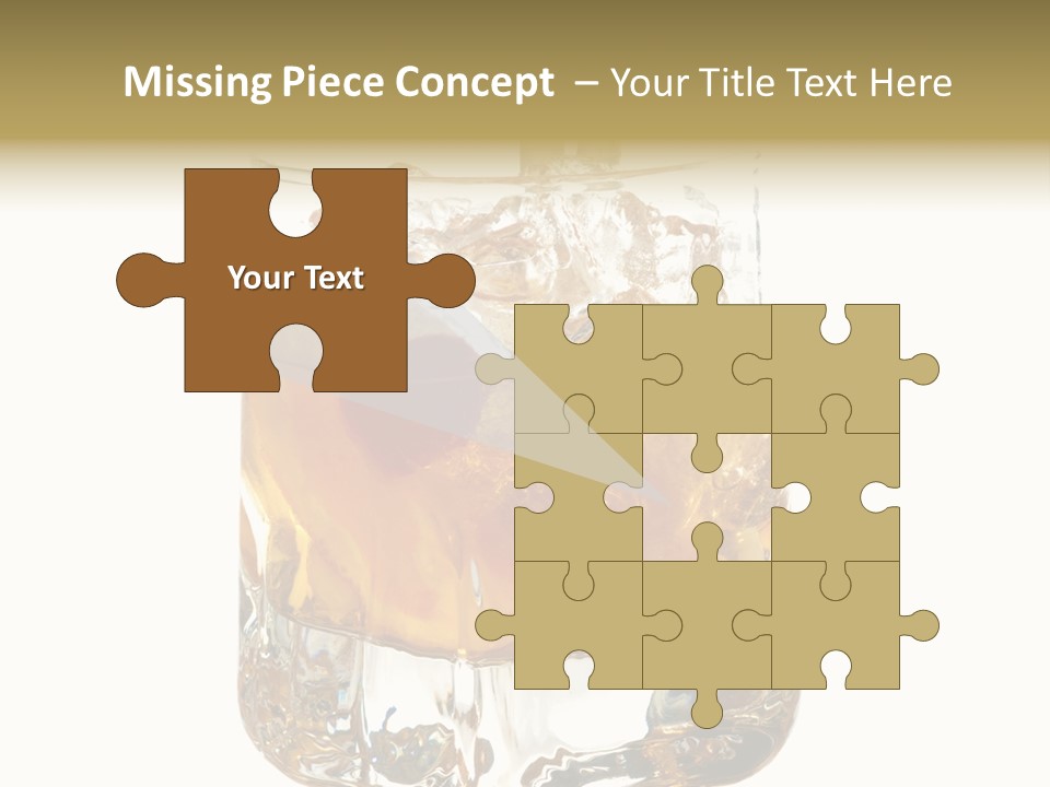 Sophisticated Drink Isolated PowerPoint Template