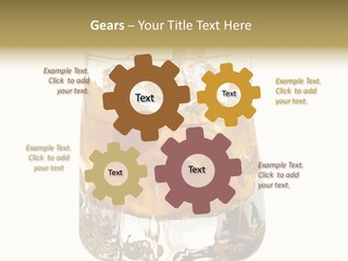 Sophisticated Drink Isolated PowerPoint Template