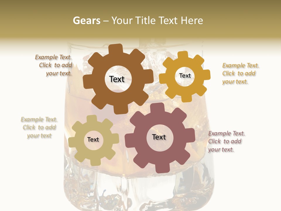 Sophisticated Drink Isolated PowerPoint Template