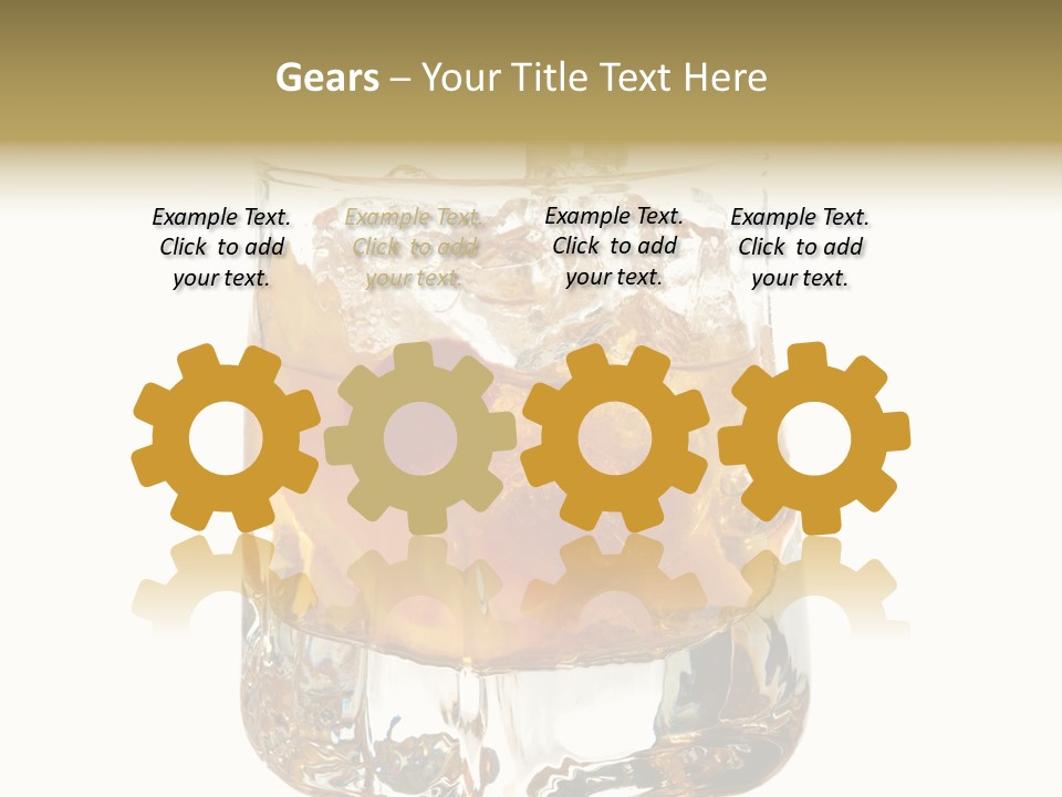 Sophisticated Drink Isolated PowerPoint Template