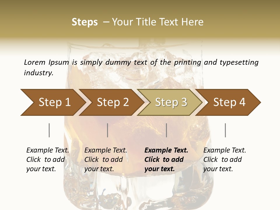 Sophisticated Drink Isolated PowerPoint Template