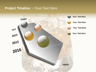 Sophisticated Drink Isolated PowerPoint Template