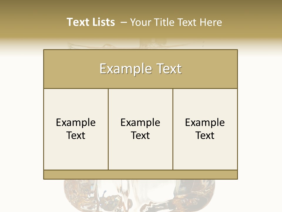 Sophisticated Drink Isolated PowerPoint Template