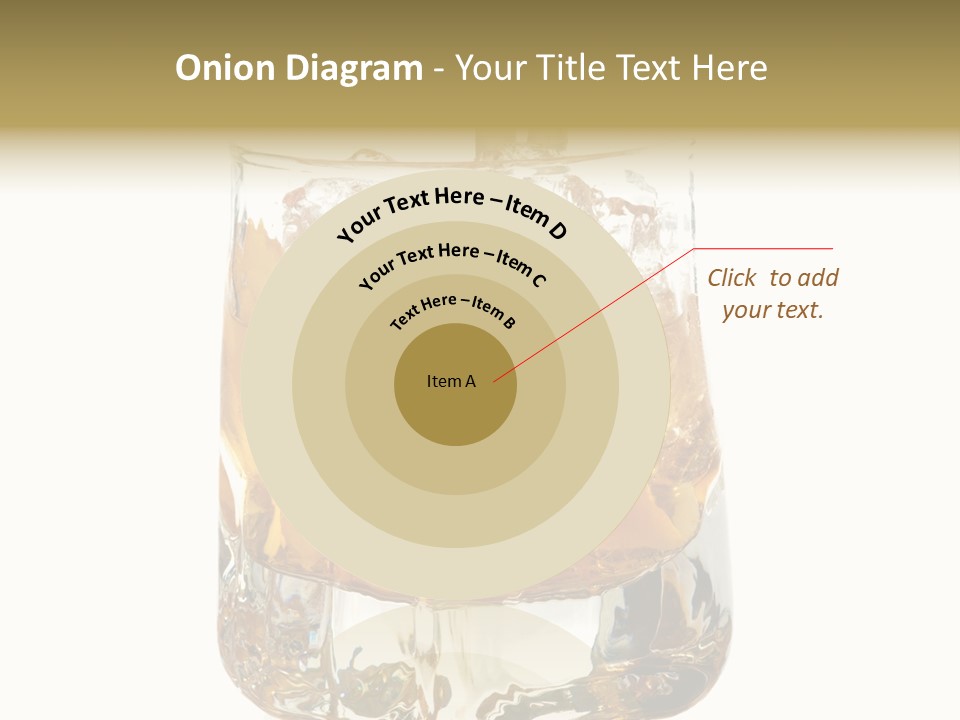 Sophisticated Drink Isolated PowerPoint Template