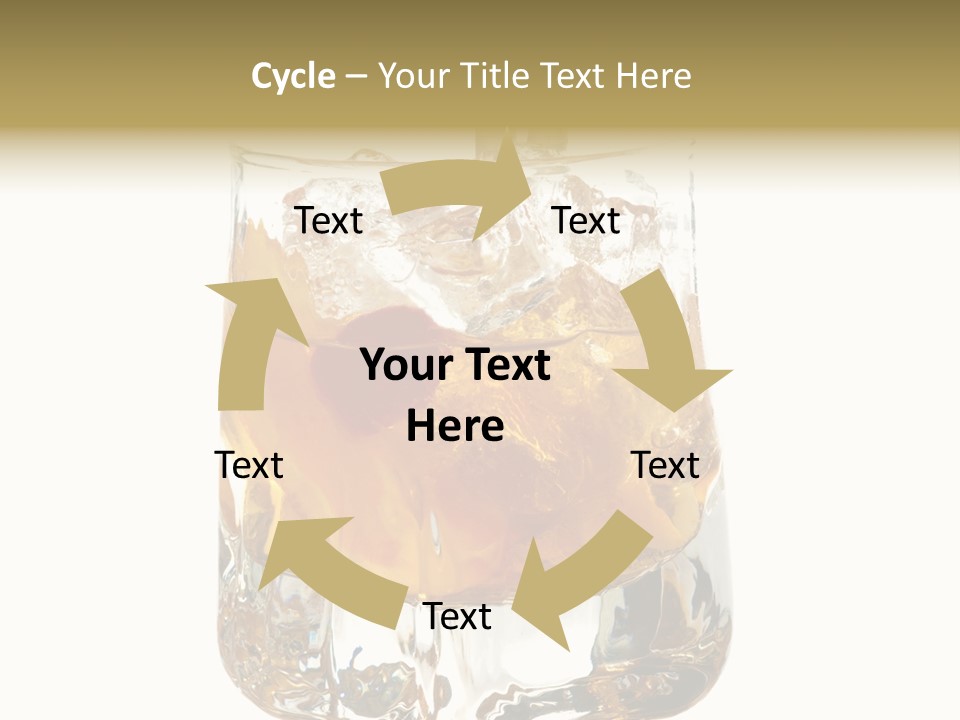 Sophisticated Drink Isolated PowerPoint Template