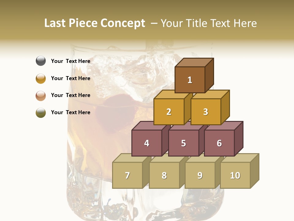 Sophisticated Drink Isolated PowerPoint Template