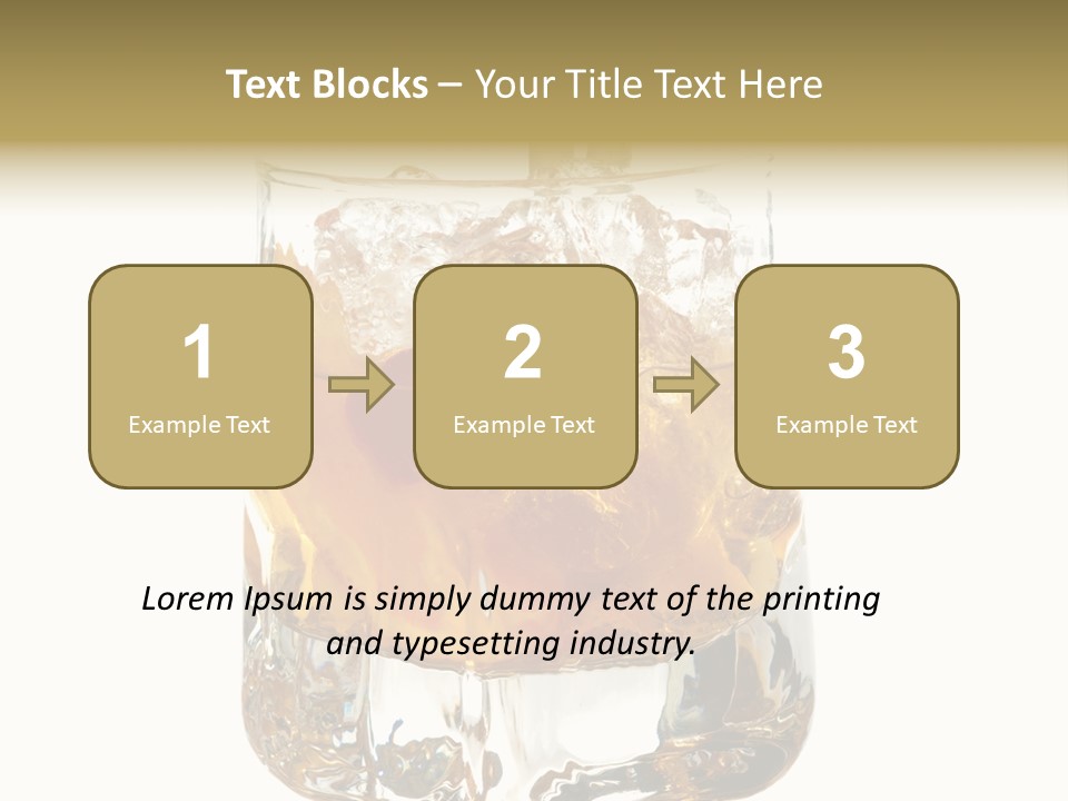 Sophisticated Drink Isolated PowerPoint Template