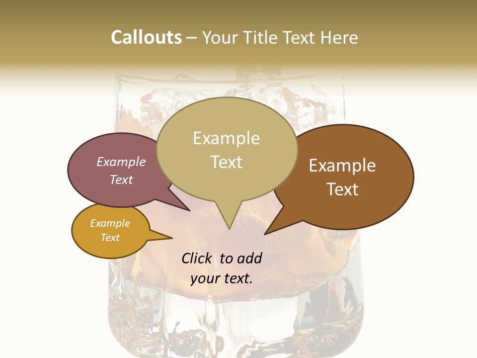 Sophisticated Drink Isolated PowerPoint Template