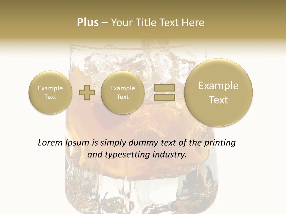 Sophisticated Drink Isolated PowerPoint Template
