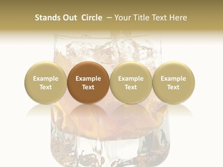 Sophisticated Drink Isolated PowerPoint Template