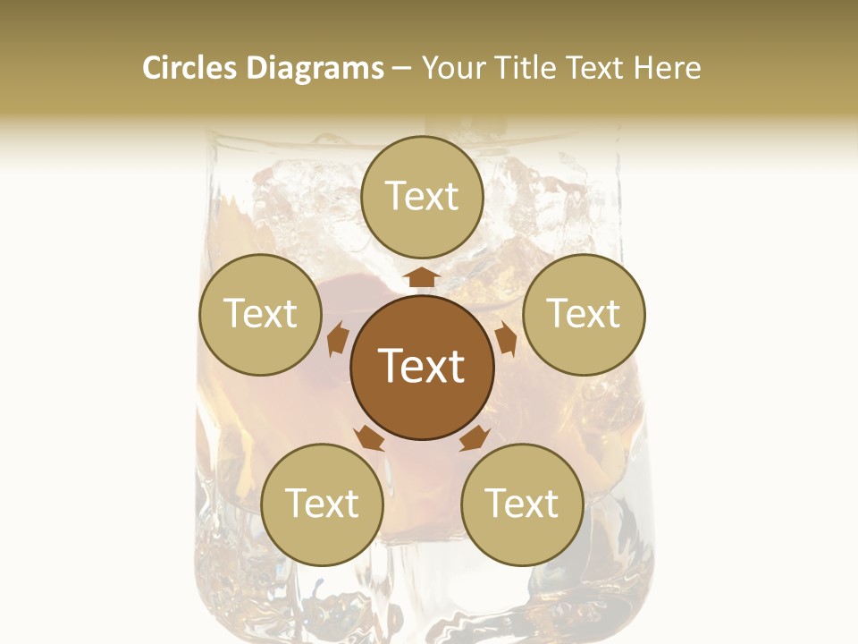 Sophisticated Drink Isolated PowerPoint Template