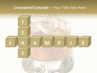 Sophisticated Drink Isolated PowerPoint Template