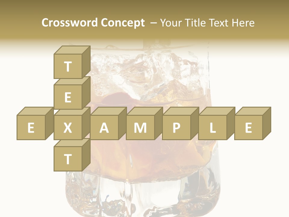 Sophisticated Drink Isolated PowerPoint Template