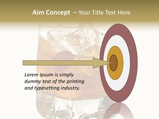 Sophisticated Drink Isolated PowerPoint Template
