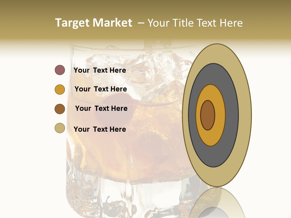 Sophisticated Drink Isolated PowerPoint Template