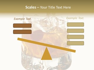 Sophisticated Drink Isolated PowerPoint Template