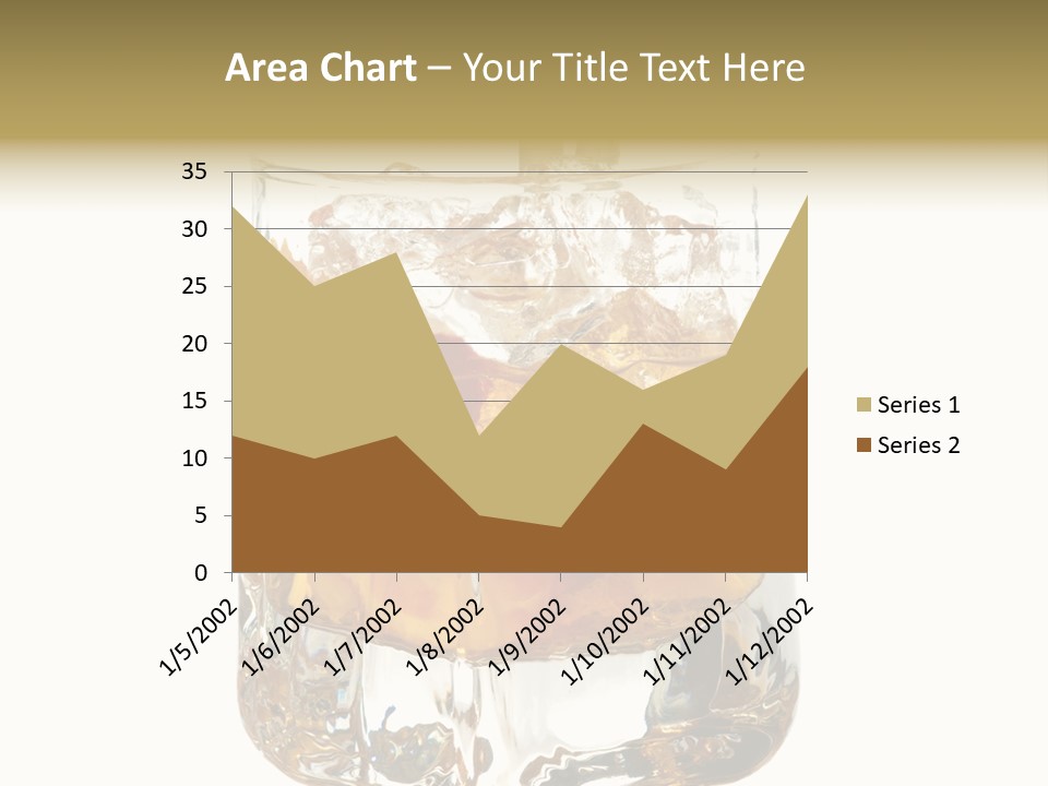 Sophisticated Drink Isolated PowerPoint Template