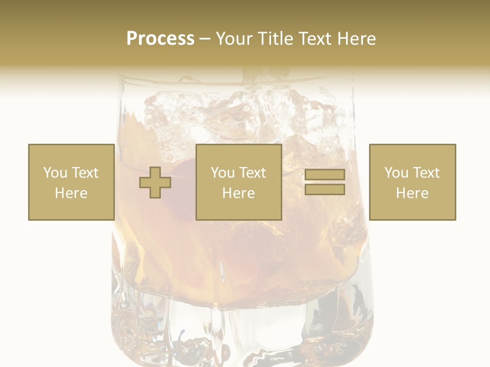 Sophisticated Drink Isolated PowerPoint Template
