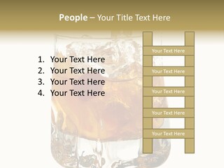 Sophisticated Drink Isolated PowerPoint Template