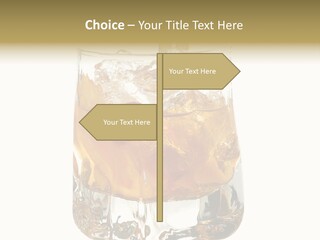 Sophisticated Drink Isolated PowerPoint Template