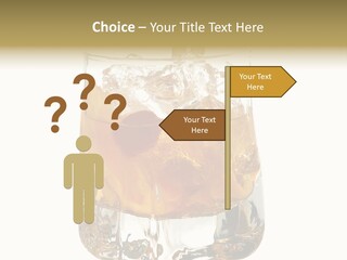 Sophisticated Drink Isolated PowerPoint Template